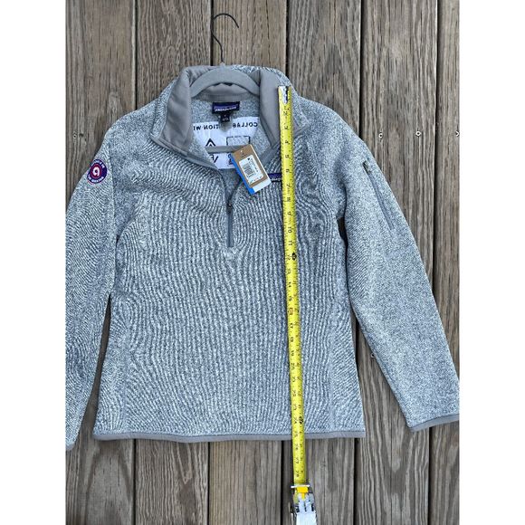 Patagonia NWT Better Sweater 1/4 Zip Gray Pullover, Size Medium, MSRP $118 - Picture 11 of 11